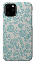 Load image into Gallery viewer, Baby Blue Floral Pattern - Phone Case