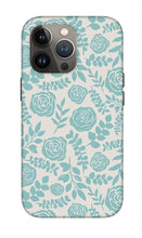 Load image into Gallery viewer, Baby Blue Floral Pattern - Phone Case