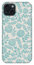 Load image into Gallery viewer, Baby Blue Floral Pattern - Phone Case