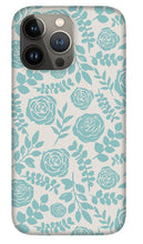 Load image into Gallery viewer, Baby Blue Floral Pattern - Phone Case