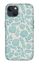 Load image into Gallery viewer, Baby Blue Floral Pattern - Phone Case