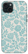Load image into Gallery viewer, Baby Blue Floral Pattern - Phone Case