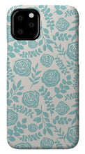 Load image into Gallery viewer, Baby Blue Floral Pattern - Phone Case