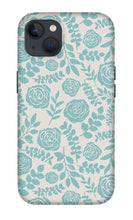 Load image into Gallery viewer, Baby Blue Floral Pattern - Phone Case