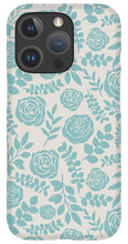Load image into Gallery viewer, Baby Blue Floral Pattern - Phone Case