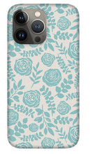 Load image into Gallery viewer, Baby Blue Floral Pattern - Phone Case