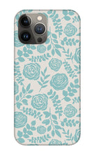 Load image into Gallery viewer, Baby Blue Floral Pattern - Phone Case