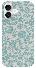 Load image into Gallery viewer, Baby Blue Floral Pattern - Phone Case