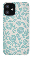 Load image into Gallery viewer, Baby Blue Floral Pattern - Phone Case