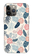 Load image into Gallery viewer, Blue and Blush Tropical Floral Pattern - Phone Case