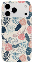 Load image into Gallery viewer, Blue and Blush Tropical Floral Pattern - Phone Case