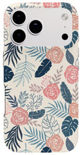 Load image into Gallery viewer, Blue and Blush Tropical Floral Pattern - Phone Case