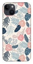 Load image into Gallery viewer, Blue and Blush Tropical Floral Pattern - Phone Case