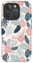 Load image into Gallery viewer, Blue and Blush Tropical Floral Pattern - Phone Case