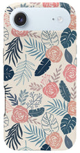 Load image into Gallery viewer, Blue and Blush Tropical Floral Pattern - Phone Case