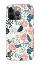 Load image into Gallery viewer, Blue and Blush Tropical Floral Pattern - Phone Case
