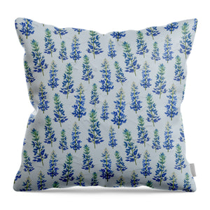 Blue Bonnets - Throw Pillow