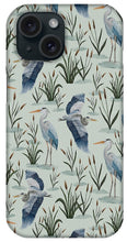 Load image into Gallery viewer, Blue Heron Pattern - Phone Case