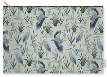 Load image into Gallery viewer, Blue Heron Pattern - Zip Pouch