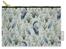 Load image into Gallery viewer, Blue Heron Pattern - Zip Pouch