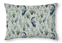 Load image into Gallery viewer, Blue Heron Pattern - Throw Pillow