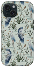 Load image into Gallery viewer, Blue Heron Pattern - Phone Case