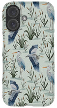 Load image into Gallery viewer, Blue Heron Pattern - Phone Case