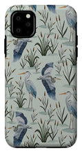 Load image into Gallery viewer, Blue Heron Pattern - Phone Case