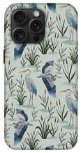 Load image into Gallery viewer, Blue Heron Pattern - Phone Case