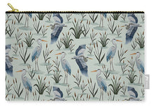 Load image into Gallery viewer, Blue Heron Pattern - Zip Pouch