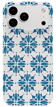 Load image into Gallery viewer, Blue Watercolor Tile Pattern - Phone Case