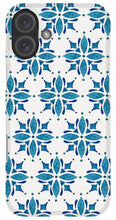 Load image into Gallery viewer, Blue Watercolor Tile Pattern - Phone Case