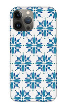 Load image into Gallery viewer, Blue Watercolor Tile Pattern - Phone Case