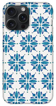 Load image into Gallery viewer, Blue Watercolor Tile Pattern - Phone Case