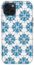 Load image into Gallery viewer, Blue Watercolor Tile Pattern - Phone Case