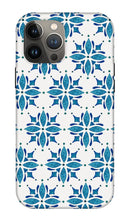 Load image into Gallery viewer, Blue Watercolor Tile Pattern - Phone Case
