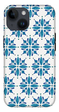 Load image into Gallery viewer, Blue Watercolor Tile Pattern - Phone Case