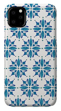 Load image into Gallery viewer, Blue Watercolor Tile Pattern - Phone Case