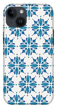 Load image into Gallery viewer, Blue Watercolor Tile Pattern - Phone Case