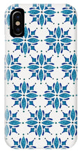 Load image into Gallery viewer, Blue Watercolor Tile Pattern - Phone Case