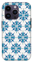 Load image into Gallery viewer, Blue Watercolor Tile Pattern - Phone Case