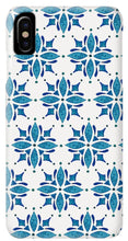 Load image into Gallery viewer, Blue Watercolor Tile Pattern - Phone Case