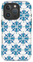 Load image into Gallery viewer, Blue Watercolor Tile Pattern - Phone Case