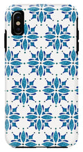 Load image into Gallery viewer, Blue Watercolor Tile Pattern - Phone Case