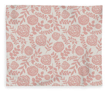 Load image into Gallery viewer, Blush Floral Pattern - Blanket