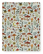 Load image into Gallery viewer, Botanical Mushroom Forest Pattern - Blanket