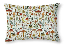 Load image into Gallery viewer, Botanical Mushroom Forest Pattern - Throw Pillow