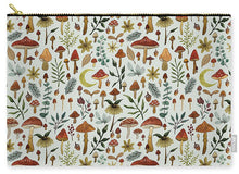 Load image into Gallery viewer, Botanical Mushroom Forest Pattern - Zip Pouch