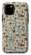 Load image into Gallery viewer, Botanical Mushroom Forest Pattern - Phone Case