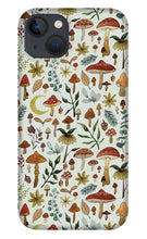 Load image into Gallery viewer, Botanical Mushroom Forest Pattern - Phone Case